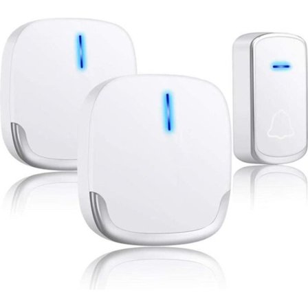 Trådløs Vandtæt Dørklokke, Anti-interferens, Anti-tegning, Stabil, 300m Su