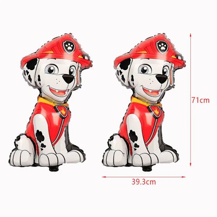 Ny Födelsedagsfest Dekoration Aluminiumfolie Ballong Latex Barn Event Tillbehör Engångsservis Banner Bakgrund Marshall Ballong-2p