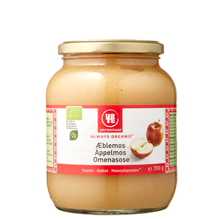 Urtekram Eplemos Usøtet 700 g