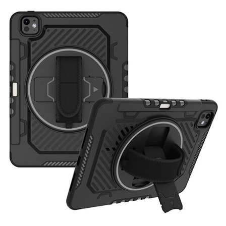 SKALO iPad Pro 11" M4 (2024) Extra Stöttåligt Armor Shockproof Skal - Svart