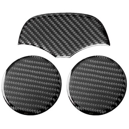 För Mini F56 F55 F54 Interiør Bilklistremerke Fiber Glass Koppholder Kåpe Underlag Dekal Svart