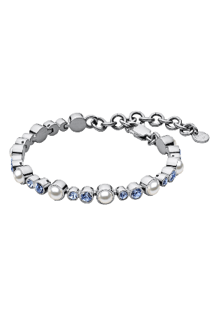 Dyrberg & Kern SACHA SS LIGHT SAPPHIRE / WHITE PEARL Armband Dam Blå ONESIZE