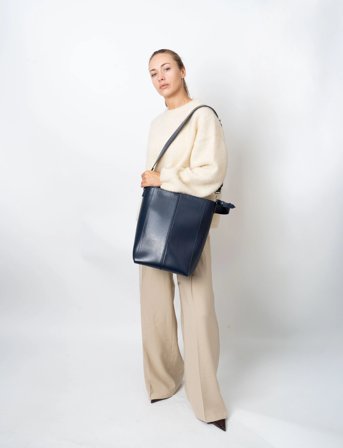 HVISK Casset Glossy Structure - Navy - ONE SIZE