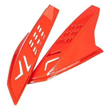 2st Hjälmdekoration Oxhorn Klistermärken RÖDA - high quality