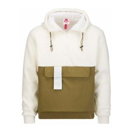 Kappa, Hoodie Wit, Heren, Maat:L