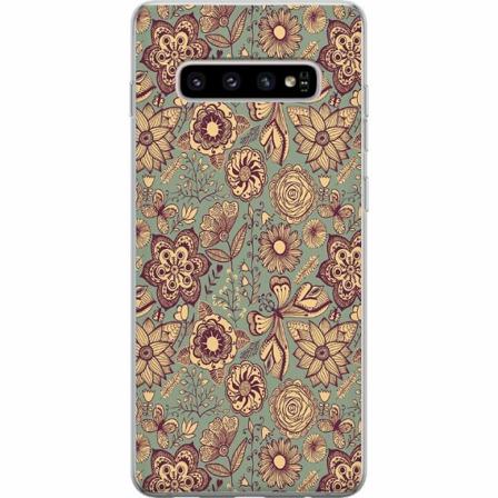 Samsung Galaxy S10+ Skal / Mobilskal - Vintage Flowers
