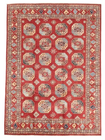 Oriental Kazak Fine Rug 248X341 Brown/Dark Red Wool, Afghanistan