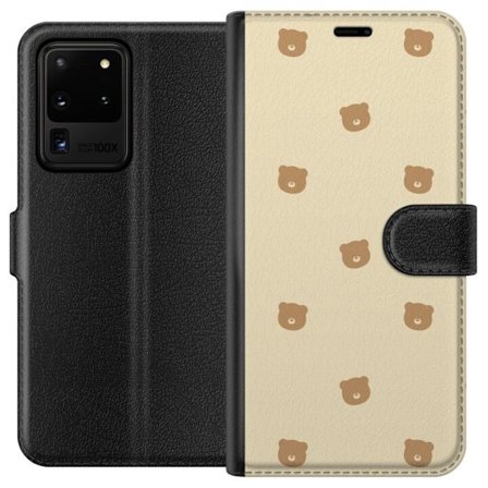 Plånboksfodral till Samsung Galaxy S20 Ultra med Björnmönster