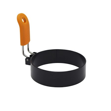 Oransje fargebeskyttende deksel rundt omelettform ikke flekket om