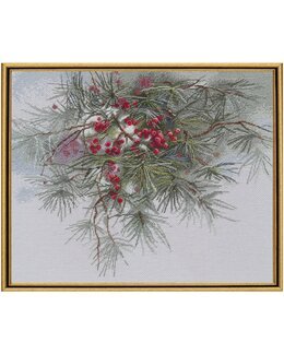 Stickpackung Bild Winterzweig