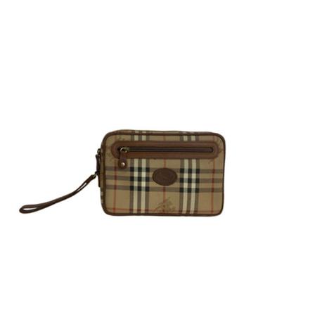 Burberry Vintage, Pre-owned Clutch Beige, Dames, Maat:ONE Size,leer