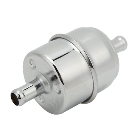 3/8in High Flow Drivstoffilter Inline Slange 9746 Krom Universal Erstatning for Chevy