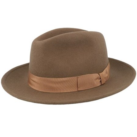 Wigéns - Brun fedora Hatt - Classico 5 Hat Light Brown Fedora @ Hatstore