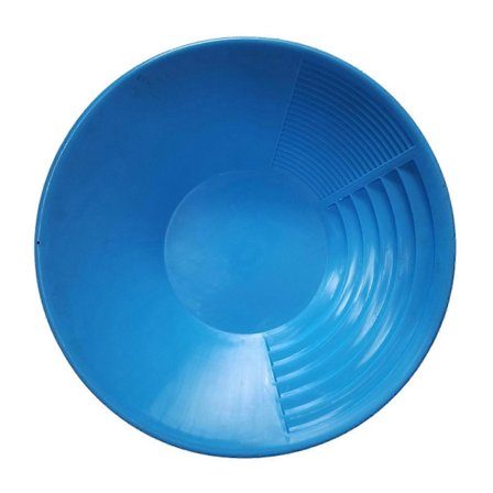 Outdoor Gold Pan Paydirt Guldpanningskit Nybegynderudstyr til Prospektering - Grøn, Blå, Sort -Yx blue