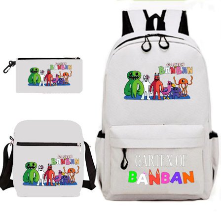 Garten of Banban student ryggsäck Off White Figure 5 Tre delar Set