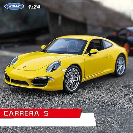 Welly 1:24 Porsche 911 Gt3 Rs Blå Bilmodell Lekebil i Støpt Metall Dekorasjon Samleobjekt Gave Lekebil