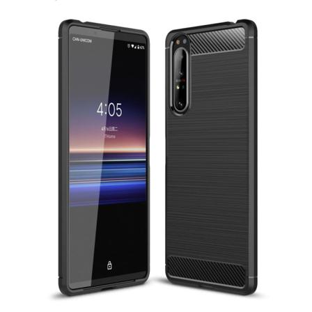 Sony Xperia 1 Ii Karbon Fiber Texture Skal - Svart Svart