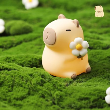 Capybara Natlampe til Børn, Capybara Lampe med Timer