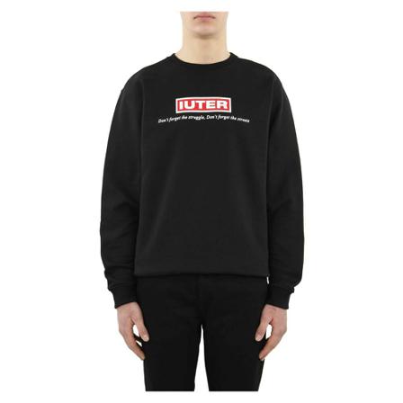 Iuter 21Sisc45 Struggle Crewneck Sweatshirt , Zwart , Heren , Maat: M