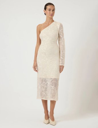 YAS Yasflorina Os Dress - Celeb - Cream - M