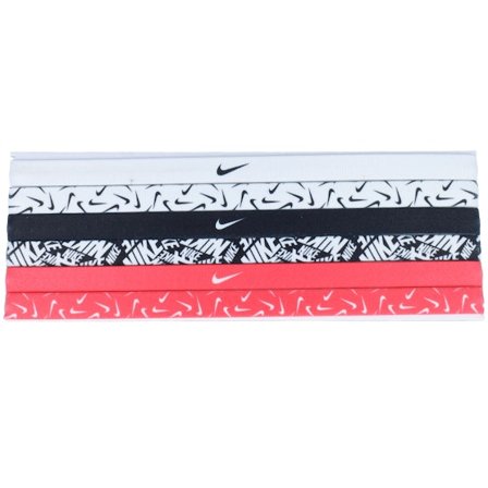 Nike - Blanc headband Bonnet - 6 Pack Print White/Pink/Black Headbands @ Hatstore