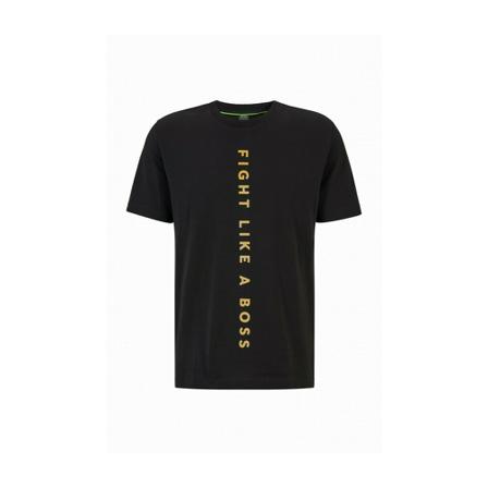 Hugo Boss, Tee-shirt Talboa Aj Zwart, Heren, Maat:L,Katoen