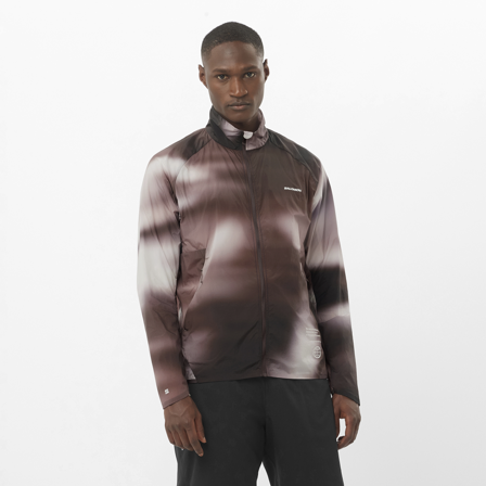 Salomon - Men's Jacket Shkout Fly Jkt Gfx M - Iron