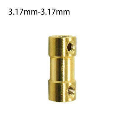 Messinki joustava liitin moottorin akseli 3.17MM-3.17MM