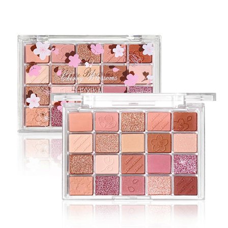 20-farvers øjenskyggepalette med glitter, shimmer og matte finish makeup palette