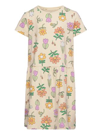 Dress Flowers Dresses & Skirts Dresses Casual Dresses Short-sleeved Casual Dresses Multi/mønstret Lindex*Betinget Tilbud