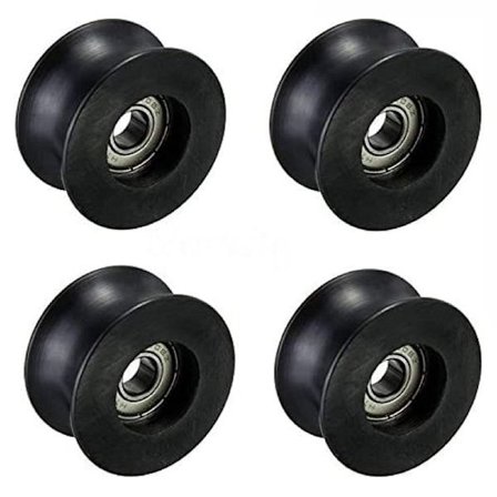 4stk U-type sporrulle Nylon styreskive rullelager