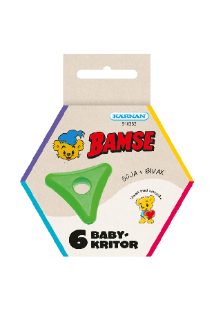 BAMSE Babykritor 6 st Skapa & pyssla Unisex ONESIZE