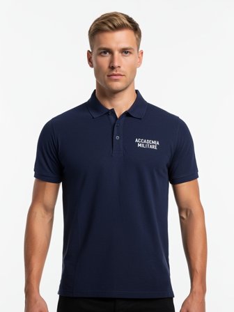 Accademia Militare Polo Maniche Corte Uomo Blu