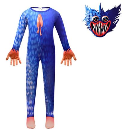 Poppy playtime børn halloween cosplay kostume Bodysuit maske 130cm