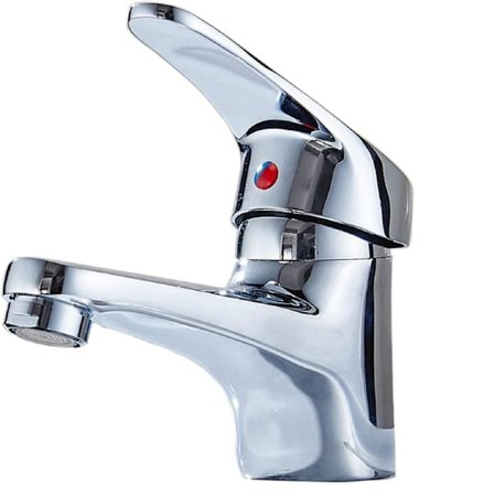 Badrumsblandare Kran Kall och Varm Krompläterad Massiv