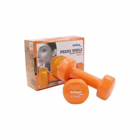Softee Hantel 2,5 kg - orange - 2,5 kg - Bodybuilding - Tyngdlyftning - Vuxen - Herr