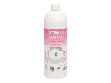 Activa Sanitetsrent Bio Sani Free 1L - Lyreco - Städ och hygien - Rengöringsmedel - Sanitetsrent