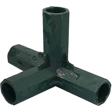 4-pakning Hagebur, 4-veis hjørnekoblinger, 16 mm drivhus hjørnekoblinger rett vinkel 4-veis