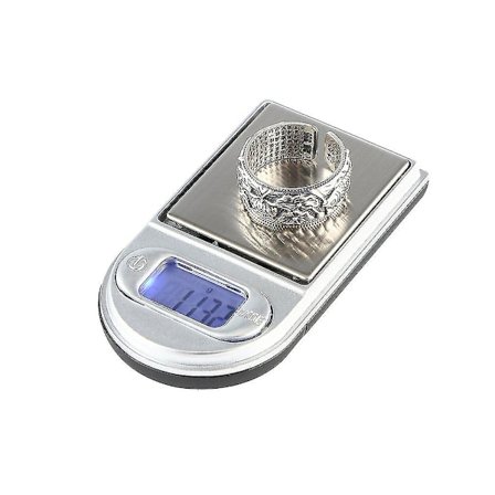 Lättviktig LCD Digital Mini Fickvåg 0,01~200g Smyckesvåg