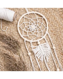 Beskrivning Makraméknuten Drömfångare - Creativ Company