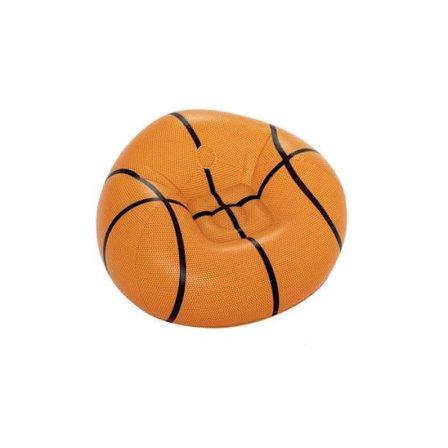 Inflatable Fåtölj - Bestway - Basketboll - 114x112x66 cm - PVC - Orange