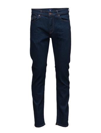 Slim Gant Jeans Tiukat Farkut Sininen GANT