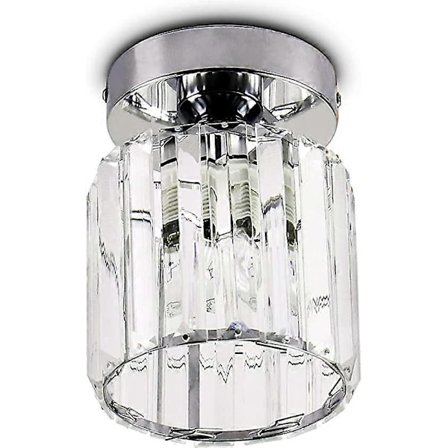 Krystall Taklampe Mini Lysekrone Flush Mount Nær Tak Belysningsarmatur Moderne Krystall Taklampe