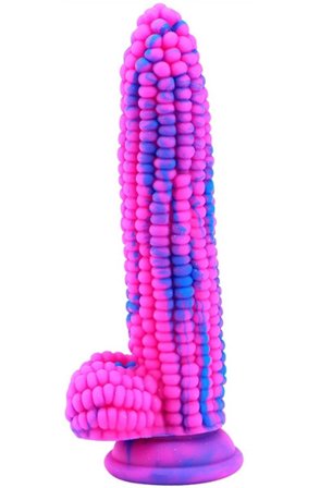 Dildo Corn Pink-Blau 20 cm