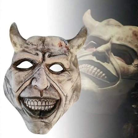 Halloween Musta Puhelin Naamio Kauhu Cosplay Juhlat Asu Terrori Rekvisiitta -NMAOV