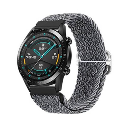 Vävt Nylon Klockarmband Kompatibelt med Huawei GT5 Pro/Buds, Justerbart och Bekvämt för Daglig Användning