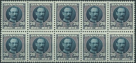 Danmark - AFA 56 ubrugt 10-blok