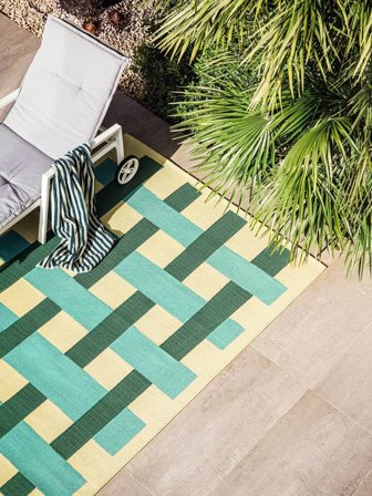Indoor/Outdoor Rug Checkered Washable Charlie - Green 200X300 Modern Style