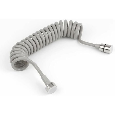 3M Teleskopisk Duschslang Badrum Fjäderslang Spiral Slang med Rostfritt Stål Anslutning för Badrum Duschpistol(bt)