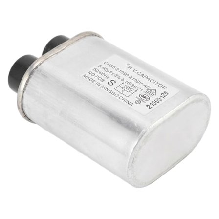 Mikrobølgeovn Kondensator, Høy Spenning Stabil Ytelse Metallkasse Kondensator Erstatning for Universelle Modeller Galanz Midea (0.9UF, 2100V)